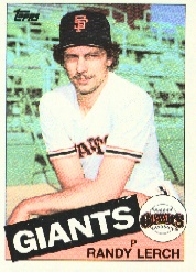 1985 Topps Baseball Cards      103     Randy Lerch